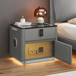 Home Bedroom Multi-functional Safe Bedside Table and Wireless Charging 19