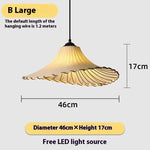 Creative Japanese Lotus Straw Hat Lamp 7