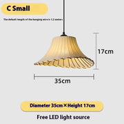 Creative Japanese Lotus Straw Hat Lamp 9